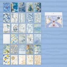 60 张复古主题便笺纸，高容量剪贴簿纸，具有多种复古内容，适用于子弹日记、DIY 墙面装饰、拼贴画和工艺品、学校用品、返校 - 彩色 - 查看 16