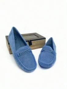 Women Flats - Màu xanh lam - Xem 3