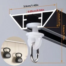 1 Set Of Aluminum V-Shaped Invisible Ultra-Thin Curtain Track - Adjustable Spliced Shower Curtain Track, Ceiling Or Wall-Mounted Curtain Sliding Monorail, Silent Sliding, Suitable For Home And Bathroom (Color: Black, White) Home Bathroom Decor Fall Decor Bathroom Accessories Back To School