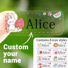 100 miếng dán chữ tùy chỉnh, nhãn dán tên trong suốt tùy chỉnh, nhãn tên chống thấm nước cá nhân hóa, quà tặng sinh nhật tùy chỉnh, nhãn dán bình nước, nhãn dán màu, sổ tay, máy tính, trang trí phòng, nhãn dán tùy chỉnh, kỷ niệm, Ngày Nhà giáo, nhà cửa, chuyển nhà, nam, nữ, quà tặng độc đáo - trong suốt - Xem 3