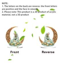 1 件，月亮女孩亚克力桌面装饰，2D，适用于卧室、客厅和办公室装饰摆件，完美的节日礼物 - 彩色 - 查看 8