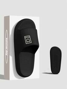 Plus Size 48-49 Men's Summer Outdoor/Indoor Slippers, Waterproof Slip-Resistant EVA Bath House Shower Sandals, Odor-Resistant, Unisex Large Size Home Flat Flip Flops