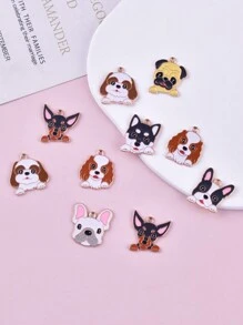 10pcs Mix Style Animal Pet Dog Metal Alloy Charms Pendant For Women Jewelry DIY Design Craft