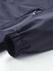 Chaqueta con capucha con cremallera, de corte suelto y ligera para hombre, casual y para exteriores, apta para primavera y otoño