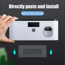 1pc Smart Electric Toothbrush Sterilizer & Toothpaste Dispenser Wall Mount Toothbrush Holder, Bathroom Accessory, Home Decor, Battery Capacity: 400mAh - Multicolor - View 9