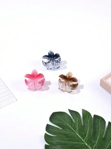 1 pieza/3 piezas/6 piezas Clips para el cabello con flores de margarita medianas de 4 cm, accesorios para el cabello transparentes con degradado de colores lindos, adecuados para primavera/verano, pinzas para el cabello, pinzas para el cabello, pasadores para el cabello, sujetadores para el cabello, clips para el cabello, clips para el cabello para vacaciones, atuendos de mujer