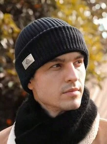 1 件男士冬季针织帽：防风保暖头套，适合滑雪和冬季活动秋季装备 - A - 查看 4