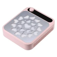 New Heart-Shaped Nail Dust Remover With High Suction Power Brushless Motor, Portable Powerful Nail Dust Collector - 粉色 - 查看 1