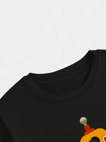 Camiseta Desenho Animado Blusa Unissex Masculina Algodao Verao Macio Confort Estampa Animal