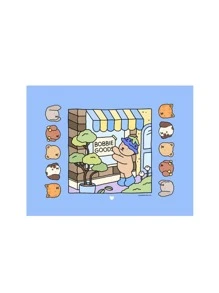 Coloring Book Loose-Leaf Core Blue Cover - Multicolor - Ver 1