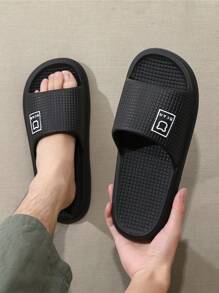 Plus Size 48-49 Men's Summer Outdoor/Indoor Slippers, Waterproof Slip-Resistant EVA Bath House Shower Sandals, Odor-Resistant, Unisex Large Size Home Flat Flip Flops