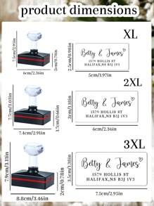 LICVIC 1 pezzo Timbro indirizzo personalizzato con testo, timbro indirizzo quadrato autoinchiostrante personalizzato, sigillo matrimoniale personalizzato, timbri anniversario autoinchiostranti personalizzati, timbri in gomma personalizzati, forniture per il ritorno a scuola, multifunzionale, elegante, di alta qualità, colorato, moderno, personalizzato, unico, regalo ideale per lui, regalo ideale per lei, fidanzato, papà, fidanzata, mamma, famiglia, amici, tea room, casa, giardino, ufficio, per anniversari, per San Valentino, per la Festa della Mamma, per compleanni, per la Festa del Papà, per lauree, per matrimoni, per il riscaldamento della casa, casa e vita, infesta la tua casa, rinfrescamento autunnale della casa, armonia domestica