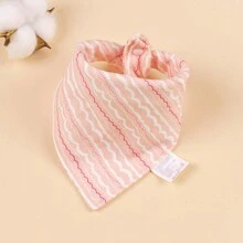 paquete de 5 baberos tipo bandana con diseño de conejito y lirio para bebés recién nacidos, paños para eructos de bebé