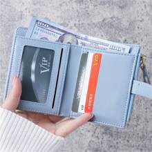 1pc Solid Color Minimalist Multi-Layer Wallet Simple & Fashionable For Casual Daily Use For Women Wallet Purse Wallet Small Wallet - Black - View 2