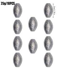 Egg Fishing Sinkers Olive Shape Sinker Weight Casting For Fishing Bottom Fishing Tackle Fishing Sinker Weights For Freshwater Saltwater - Multicolor - View 14