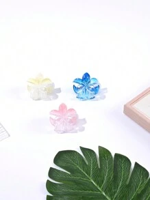 1 pieza/3 piezas/6 piezas Clips para el cabello con flores de margarita medianas de 4 cm, accesorios para el cabello transparentes con degradado de colores lindos, adecuados para primavera/verano, pinzas para el cabello, pinzas para el cabello, pasadores para el cabello, sujetadores para el cabello, clips para el cabello, clips para el cabello para vacaciones, atuendos de mujer