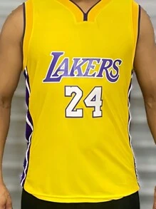 Laker's 24 Basketball Tank Top - 黃色 - 查看 2