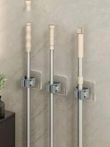 1 szt./5 szt./10 szt. Nowoczesny uchwyt ścienny na mop i miotłę, wytrzymałe plastikowe haki do przechowywania bez wiercenia, łatwy montaż, odpowiedni do łazienki i kuchni, nowoczesny styl, organizer na drzwi, wieszak na ubrania, wieszak ścienny, samoprzylepny haczyk ścienny, organizer ścienny, zestaw wieszaków, ramka na zdjęcia