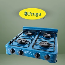 4 Burner Grill - Blue - View 2