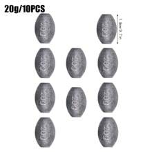 Egg Fishing Sinkers Olive Shape Sinker Weight Casting For Fishing Bottom Fishing Tackle Fishing Sinker Weights For Freshwater Saltwater - Multicolor - View 17