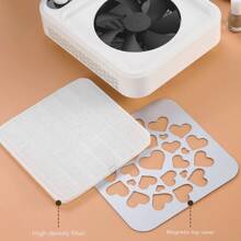 New Heart-Shaped Nail Dust Remover With High Suction Power Brushless Motor, Portable Powerful Nail Dust Collector - 粉色 - 查看 7