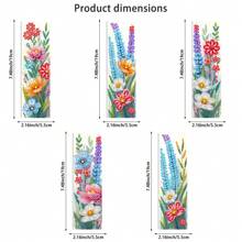 5 Pieces Diamond Painting Bookmarks Set, Made Of PET Material With Colorful Glass Effect, Double-Sided Wheat Ear Design, Ideal For Readers