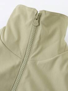 mini bala Tween Girl' Dragon Year Tracksuit, Loose-Fit Fashionable Spring Outfit - Green - View 3