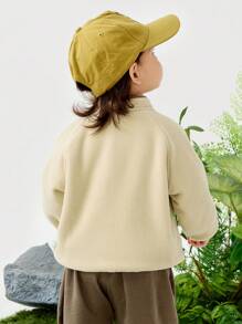 mini bala 女婴羊毛夹克，春季防静电保暖外套