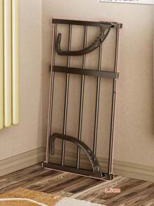 1 pièce Séchoir à linge pliable et rétractable en acier inoxydable. Charge importante. Idéal pour le balcon, le rangement. Sèche les vêtements, les chaussures, les serviettes, à l'intérieur comme à l'extérieur. Convient pour les dortoirs, les appartements de location, les familles en immeuble.