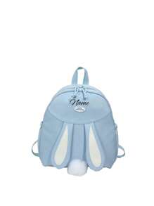 Customizable School Bag, Backpack With Personalized Name Or Holiday Greetings. Christmas Cartoon Bunny Shaped Fun Bag. Nylon Zipper Closure. A Great Choice For Birthday Gifts. This Bag Is Lightweight, Casual, Versatile, Cute, And Perfect For Daily Life, Travel, Shopping Trips. Perfect For Christmas, Thanksgiving, School, Parties And Gatherings. Also Suitable For Friends' Daughters, Souvenir Patterns Are Randomly Placed.