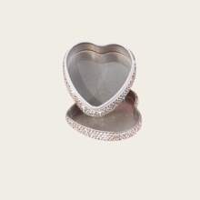 2pcs Jewelry Storage Box, Creative Proposal/Wedding Earrings Necklace Travel Portable Heart-Shaped Organizer