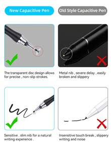 Universal Stylus Pen 2 In 1 For Drawing Handwriting Tablet Capacitive Screen Touch Pen For Tablet Mobile Phone Laptop Android IOS Accessories - Multicolor - View 5