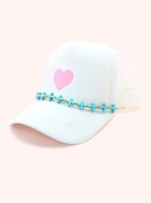 1 件西部绿松石牛仔女孩帽链，Howdy Giddy Up 牛仔女孩风格卡车帽链