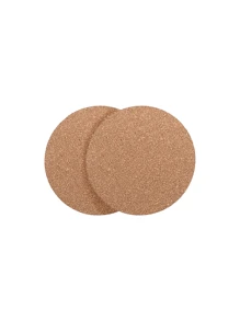 4-Piece Wooden Cork Coaster, 8.5-Inch Heat-Resistant, Suitable For Pots, Dishes And Plants, Kitchen And Dining Table Protection Pads, Home Accessories - Multicolor - View 9