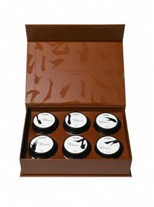 1pc 黑色玻璃罐香薰蜡烛，采用天然大豆蜡手工制作，复古小众高端纪念品，持久精油香薰蜡烛，香薰蜡烛杯礼物，无烟香薰蜡烛，用于芳香疗法、冥想、瑜伽、祈祷、女性缓解压力，适用于卧室、酒店、客厅、宿舍。适合母亲、女朋友、男朋友、同学。情人节和其他节日礼物。