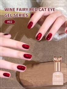 annies 10毫升/1支圣诞酒红色猫眼凝胶指甲油可卸甲油磁性猫眼指甲油凝胶指甲油美甲DIY指甲 - 彩色 - 查看 6