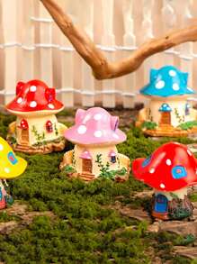 4 chiếc/1 chiếc Đồ trang trí hình nấm mini, Nhà cổ tích tí hon, Đồ trang trí vườn cổ tích hình nấm, Đồ trang trí nhà nhỏ, Đồ trang trí hình nấm mini, Phụ kiện hộp thủy tinh, Nhựa màu vàng, Vườn cổ tích, Chậu cây, Trang trí nhà cửa, Đồ trang trí bánh sinh nhật, Tượng bé gái có cánh tiên, Trang trí xe hơi - Nhiều màu - Xem 1