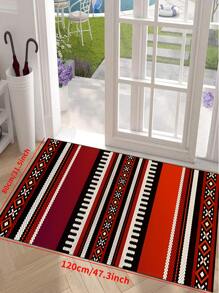 1 块西南防滑地毯，可机洗，波西米亚复古风格地毯，适用于入口客厅卧室育儿室、户外露台花园庭院装饰地毯、家居装饰、房间装饰、地毯、挂毯 - 彩色 - 查看 15