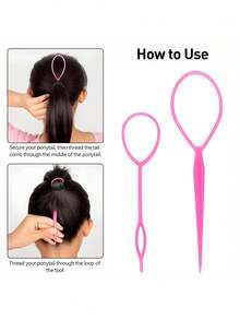 5-częściowy zestaw szczotek do włosów typu slick back z narzędziem Topsy Tail, zestaw szczotek do włosów typu slick back, szczotka do włosów z włosia szczotka do kontroli krawędzi grzebień do czesania włosów dla kobiet i dziewcząt - Wielokolorowe - Zobacz 7