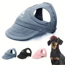 1 Pezzo Cappello da sole regolabile per cani, Cappello da baseball a becco d'anatra per cuccioli e gatti, Accessori per animali domestici da esterno