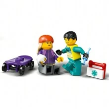 LEGO Ambulancia de emergencia de la ciudad 60451 Juego de bloques de construcción para niños - 60451 - Ver 9