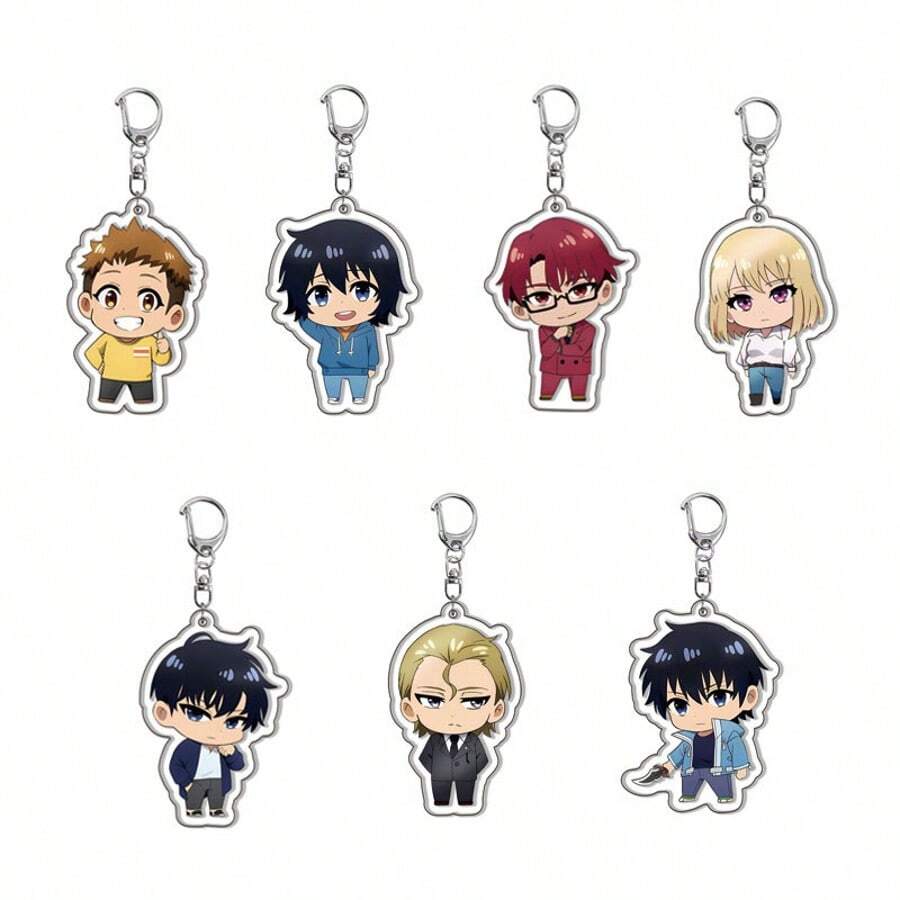 Original Acrylic Key Chain Ciel Phantomhive Sebastian Michaelis Cute Y2K Cartoon Pendant, Suitable For Shoulder Bags And Backpacks And Keys, The Perfect For Fans, Cosplay Party Decoration Pendants Car Pendants Creative Anime Derivatives, Japanese Comic Pendants, Senior Anime Fans Collections, Otaku Series S, Cheap Holiday S Car Accessories Bag Charm School Letter Halloween Accessories