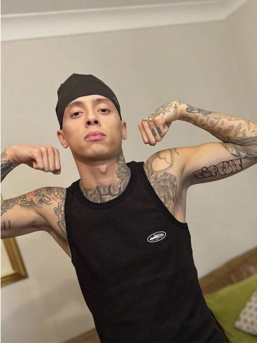 Corteiz Rtw London Crtz Central Cee Ribbed Tank Top - Negro - Ver 1