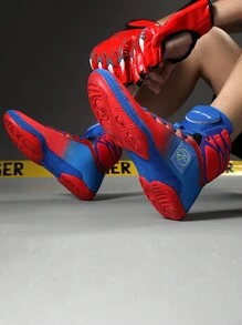 全新升级专业摔跤拳击鞋，防滑耐磨，轻便，增强运动表现，转化力量，提高灵活性，高帮脚踝保护，动态保护