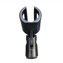 2pcs Universal Microphone Clip Holder - Compatible With Handheld Microphones, Adjustable And Detachable Design, Easy To Install And Use, Suitable For Stage, Studio, And Broadcasting Applications