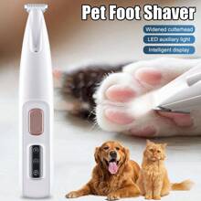 مزيل الشعر الكهربائي الجديد للحيوانات الأليفة، آلة احتراف لتشذيب أظافر ووسادات القدم للكلاب والقطط، جهاز هادئ بدون سلك مع إضاءة LED، ماكينة حلاقة قابلة للشحن لشعر أقدام الحيوانات