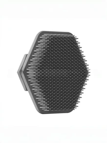 1pc Soft Silicone Face Scrub Brush - Gentle Exfoliating Face Cleansing Pad And Soft Massager - Unscented, Men's Bathroom And Shower Item Home Bathroom Decor Fall Decor Back To School - Black - View 8