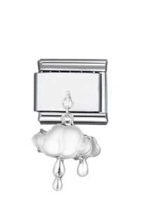 1 pieza Pulsera para el Día de San Valentín 2025 de acero inoxidable con dijes en forma de balón de fútbol, baloncesto, lazo, fresa, mariposa y nube, para hacer joyas, adecuada para festivales, fiestas y accesorios diarios