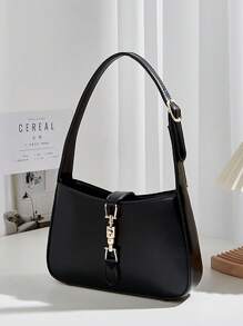 Un bolso de lujo tipo baguette único, ligero y de moda, con una sensación de alta gama. Cuenta con una correa ajustable, una hebilla distintiva y una elegante calidad como bolso bandolera. Apto para salir, citas, fotografía, ir al trabajo y uso diario, así como para viajes de vacaciones.