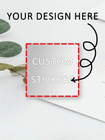 24-1000pcs Customized Round/Square Stickers, 3cm/4cm/5cm/6cm/7cm/8cm, Waterproof Stickers, Wedding Stickers, Birthday Party Bridal Shower Logo Stickers, Business Stickers, Personalized Stickers, Customized Text/Photo/Image/Design Stickers, Universal Labels For Multiple Occasions, Christmas Stickers, Customized Labels